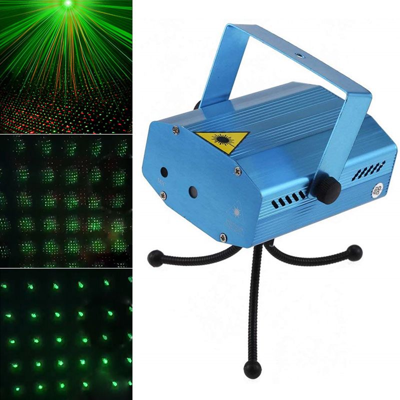 LED Projector Laser Lights Mini Sound Activated Auto Flash Stage Lights
