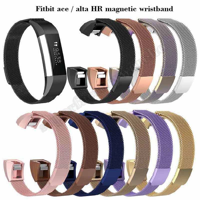 For Fitbit Alta//Alta HR Band Strap Stainless Steel Magnetic Wristband Bracelet E
