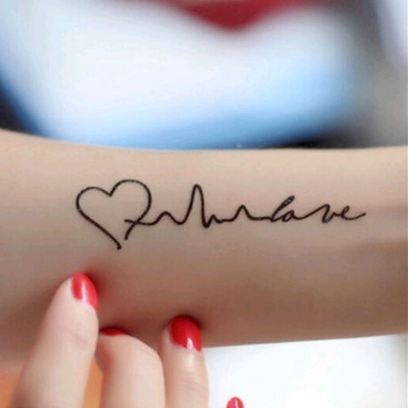 I Love You For Lover Bride Wedding Valentines Day Temporary Tattoo