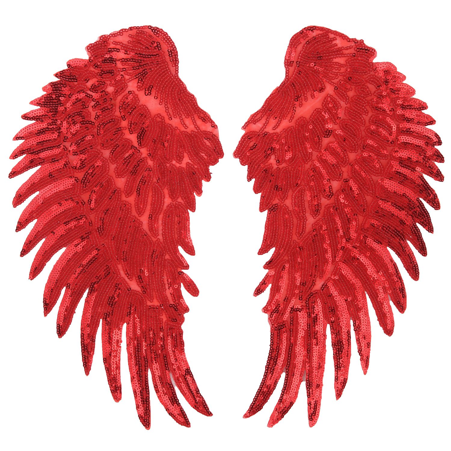 Reflective Angel Wings Patches3D FeathersEmbroidered Iron OnLarge 14.5" Reflective Angel Wings Patches3D FeathersEmbroidered Iron OnLarge 14.5"