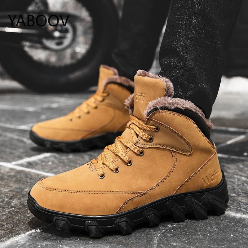 mens lace up snow boots