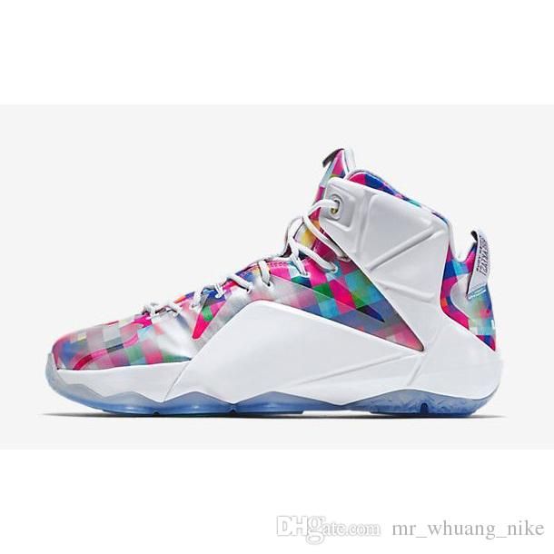 lebron 12 fruity pebbles white