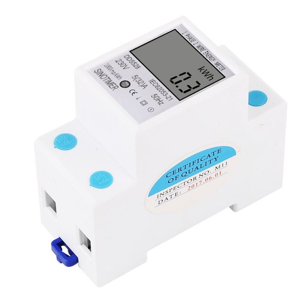 LCD Power Consumption Energy Watt Amps Volt Meter Electric Monitor Analyzer UK/%/%