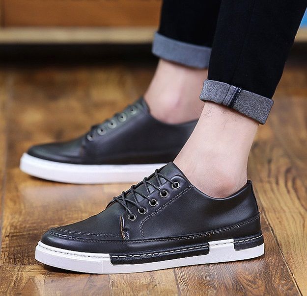 mens flat casual canvas shoes