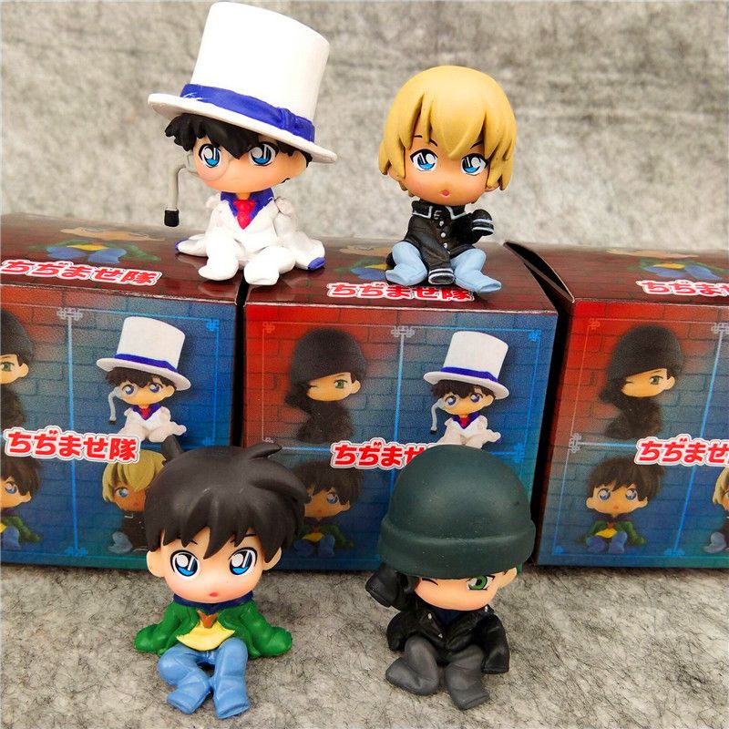 Anime Toys Detective Conan Childhood Sitting Posture Figure Collection Toys Gift