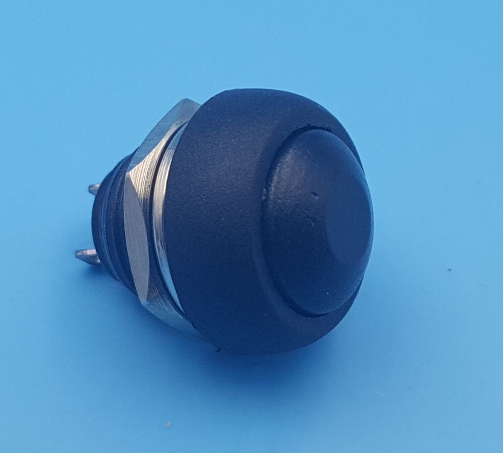 Mini 12mm Impermeable momentáneo de encendido/apagado interruptor de botón Redondo para Coche/Barco UK 
