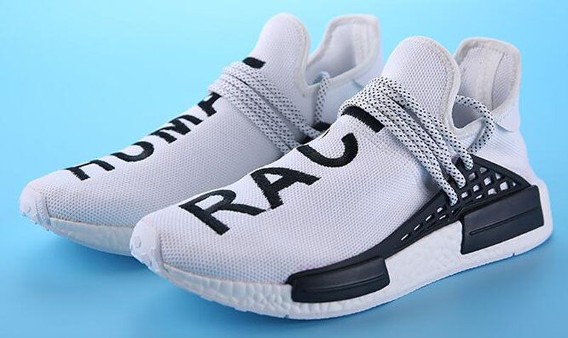 human race shoes white