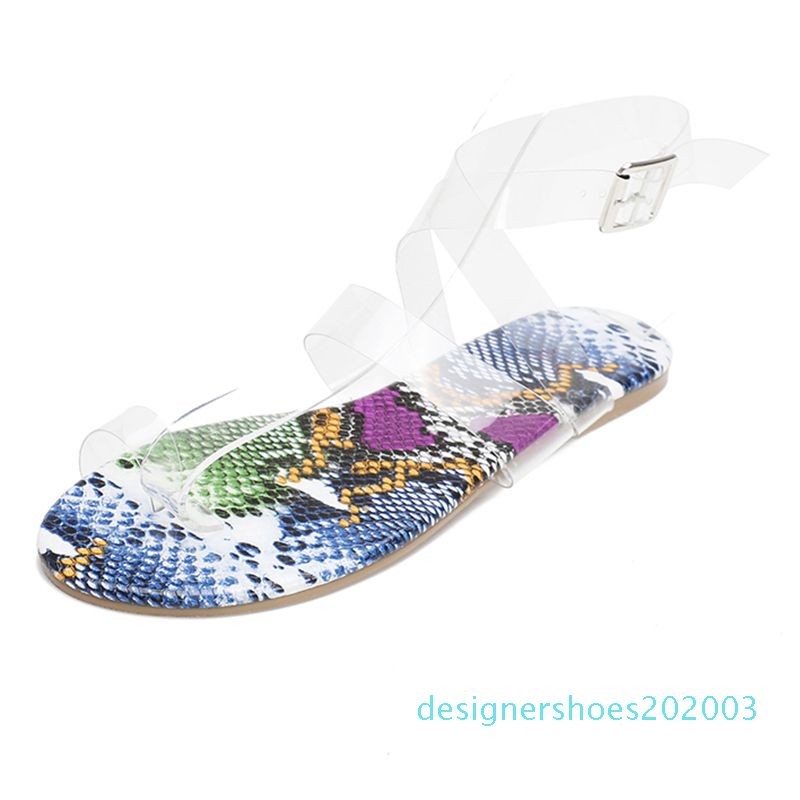 low heel clear sandals