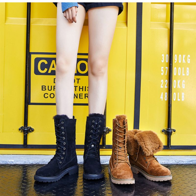 2021 Nieuwe Winter Dames Laarzen Snowboots Lederen Bont Warm Pluche Winter  Laarzen Schoenen Vrouw Dames Schoenen Botas Mujer HF123 Van Chendan2017,  35,01 € |DHgate