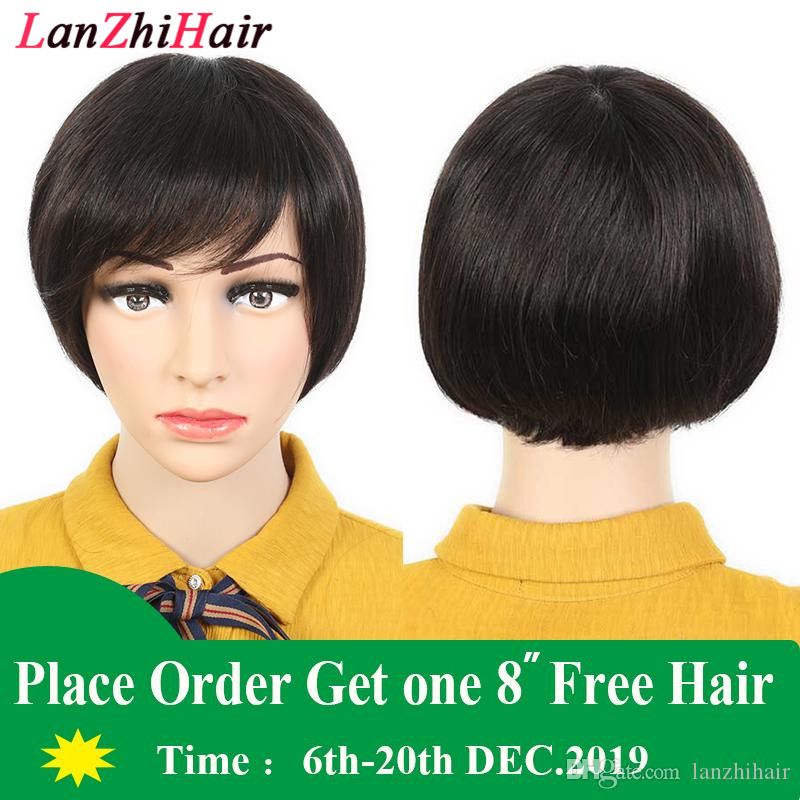 9a Hair Wigs Bob Cut Human Hair Full Lace Wig For Black Women Full
