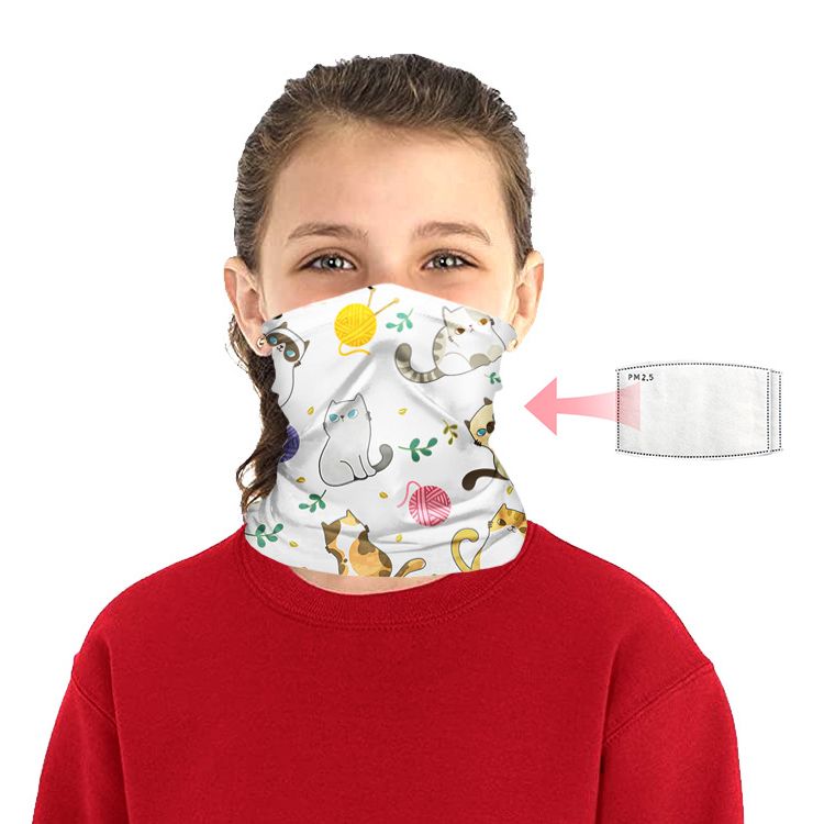 4 Pcs Cooling Neck Gaiters for child//Kids Neck Gaiter Boys Girls Bandanas UV Dust Masks
