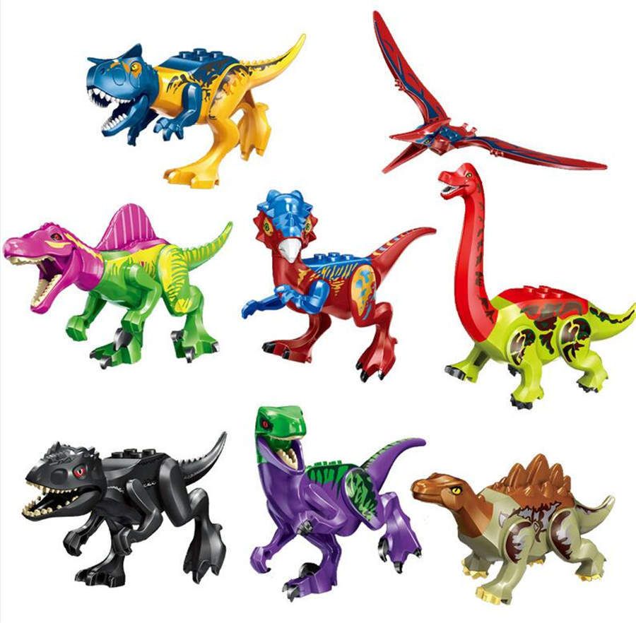 Acquista Nuovo Dinosauro Colorato Tyrannosaurus Sword Dragon Spinosaurus Thunder Dragon Jurassic Assemblato Blocchi Di Dinosauro Giocattoli Bambini Dhl A 6 48 Dal Fine777 Dhgate Com