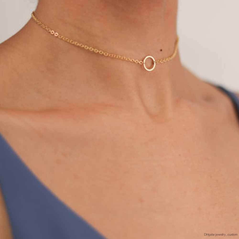 New Fashion Simple Dainty Gold Choker 