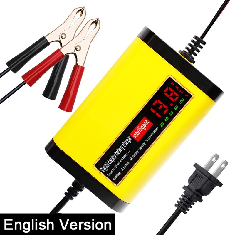 Satin Al Tam Otomatik Arac Motosiklet Aku Sarj 12v 2a 3 Asamalari Arac Sarj Aksesuarlarini Asit Agm Gel Akilli Lcd Ekran Kursun Tl64 38 Dhgate Comda