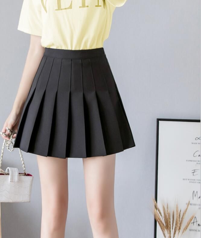 Las Mujeres De Cintura Alta Falda Plisada Dulce De Las Muchachas Linda  Danza Mini Falda Cosplay Negro Blanco Falda Femenina Del Kawaii Mini Faldas  Cortas De 18,62 € | DHgate