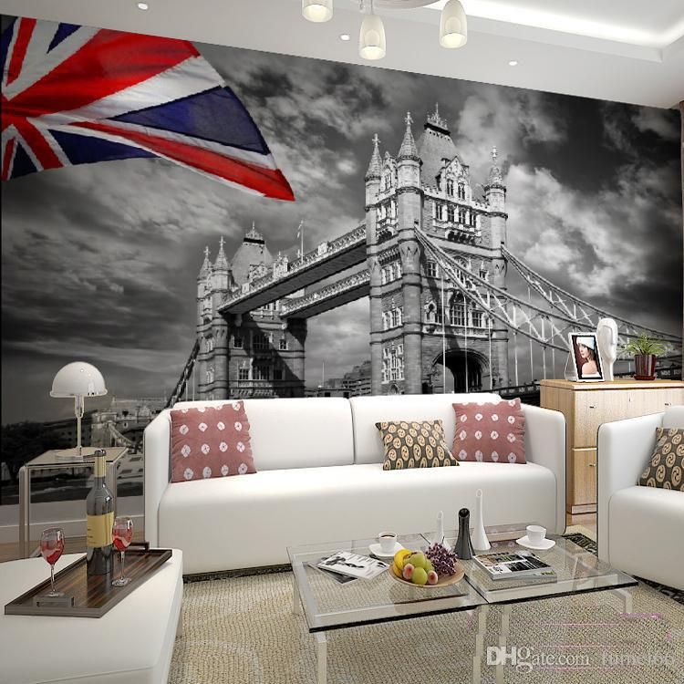 Wholesale 3d Wall Photo Murals European Style Mural Black