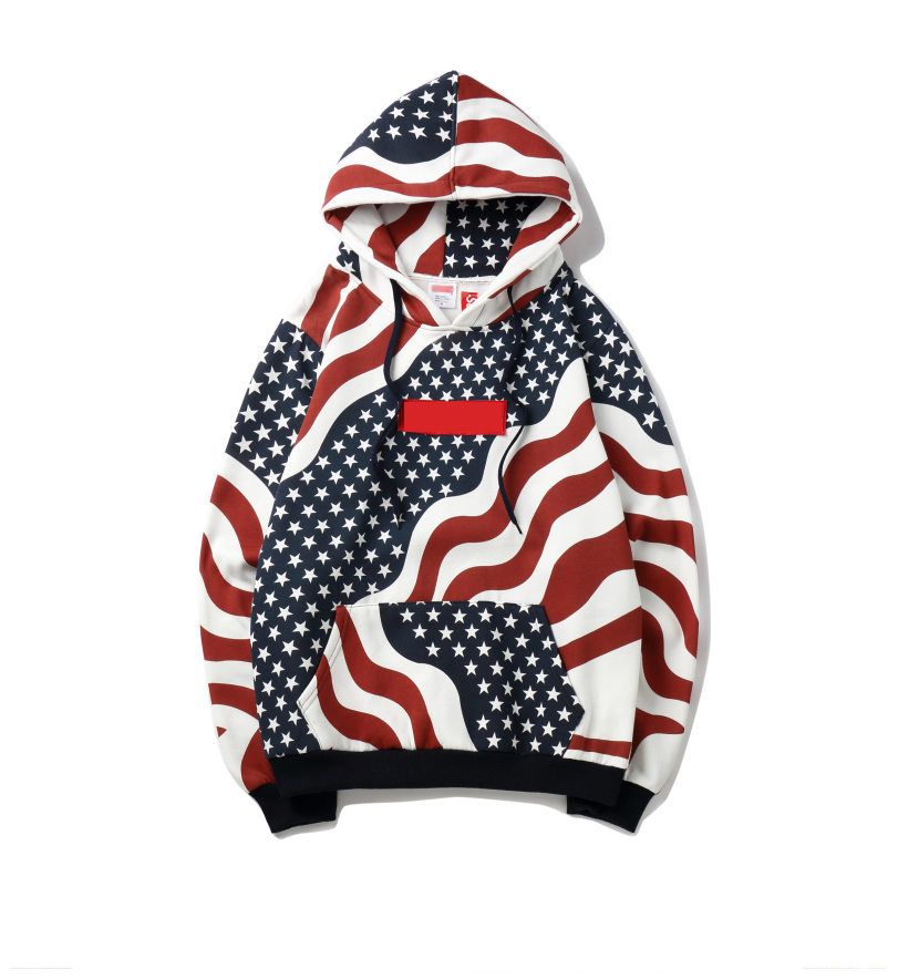 supreme hoodie usa flag