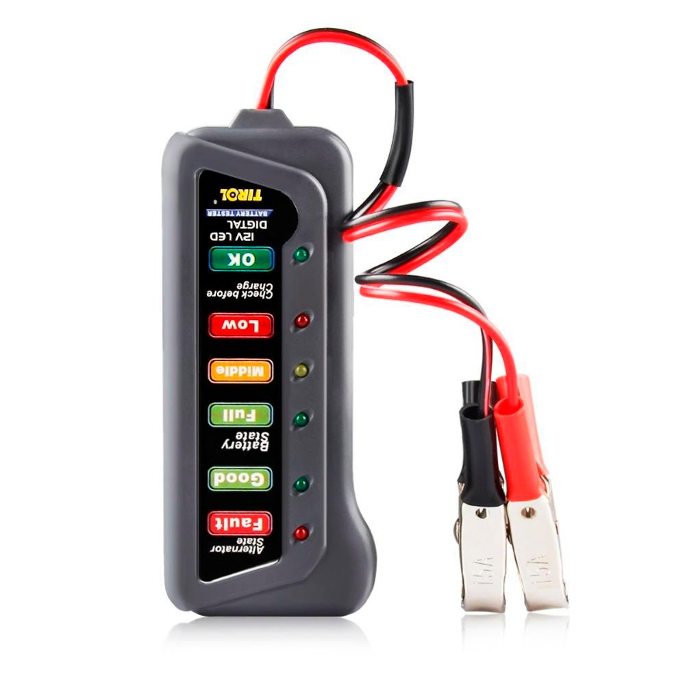 COMPROBADOR DE BATERIA DIGITAL COCHE 12 VOLTIOS
