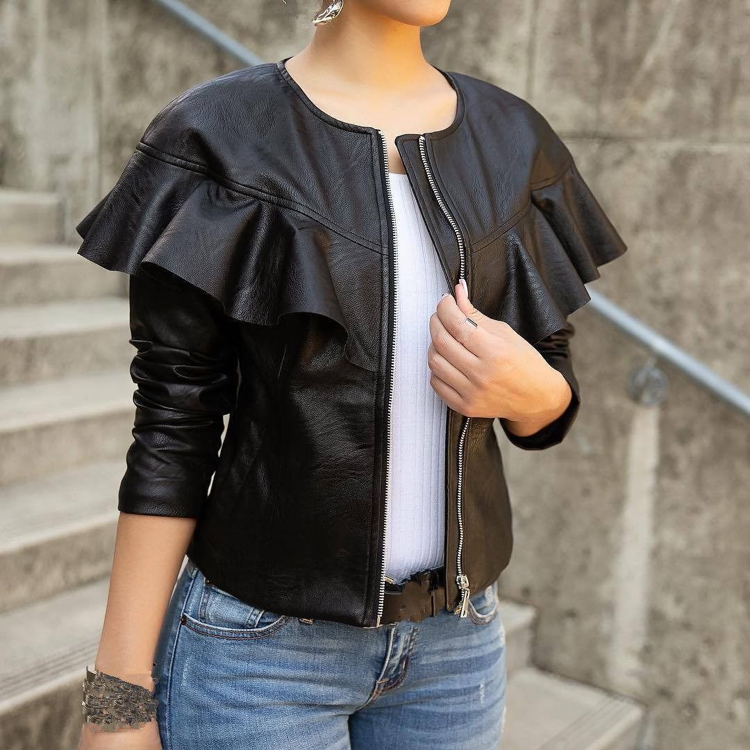 ladies black spring jacket