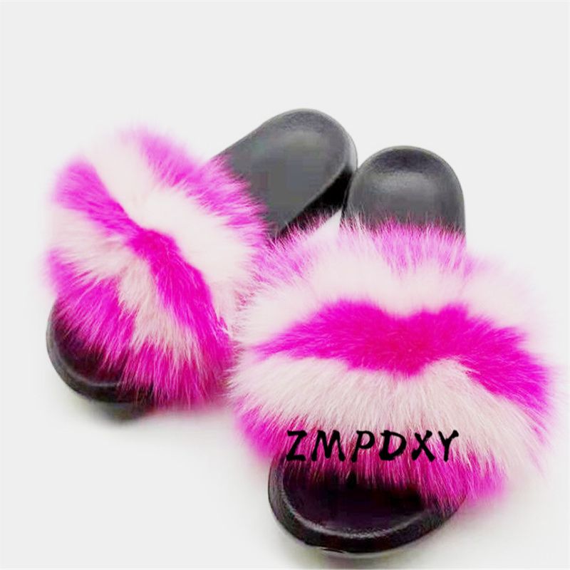 rainbow fur slides