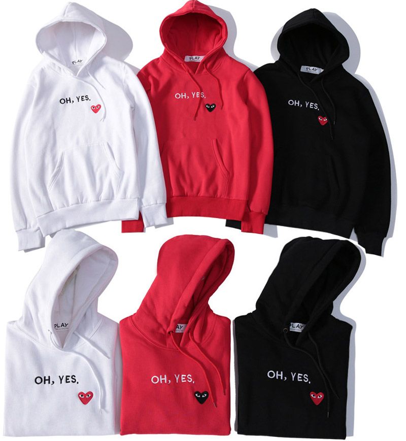 comme des garcons oh yes hoodie