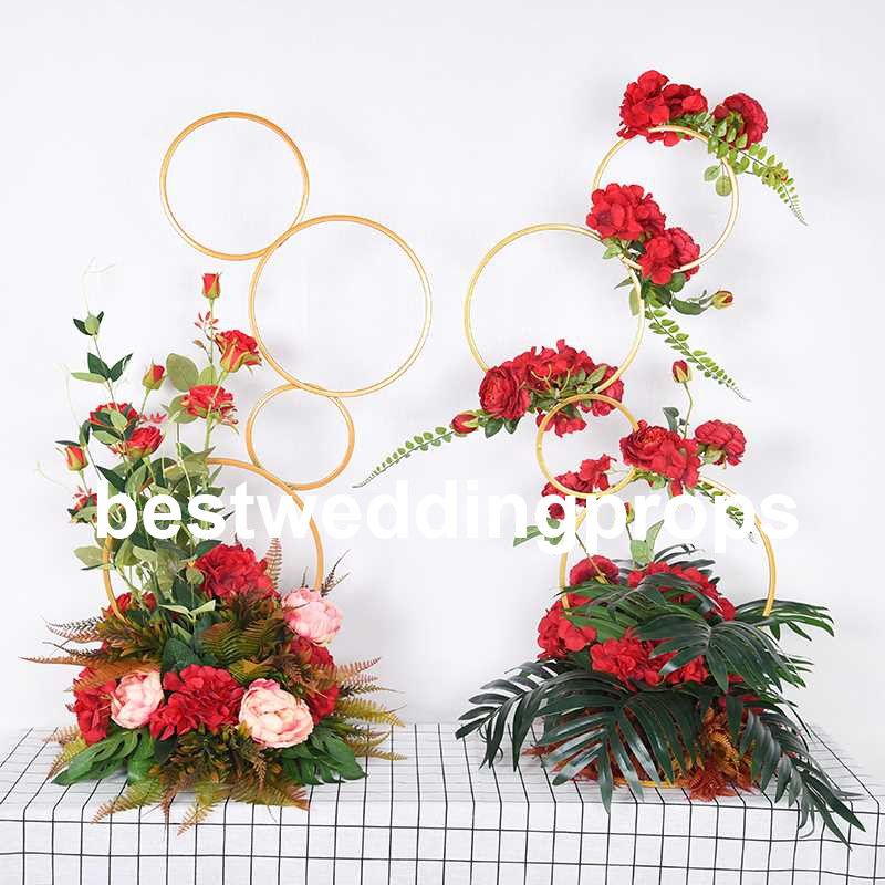 New Style Floor Vases Flowers Vase Column Stand Metal Pillar