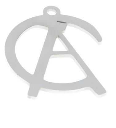 5pcs//lot Anarcho Collectivism charm anarcho anarchy cross Charm pendant 27x22mm