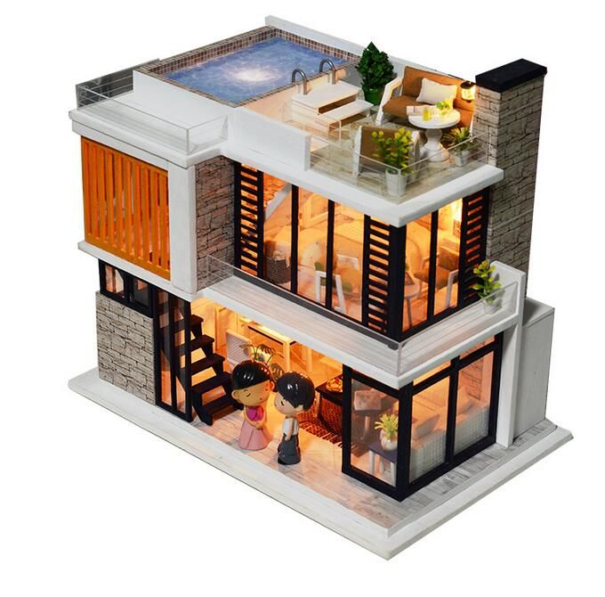 Compre Diy Florencia Hechos A Mano Creativos Regalos Exquisitos De Arquitectura Montado Modelo Juguetes Papel Juego Entre Padres E Hijos La Casa Del Juego De La Muneca A 10 88 Del Yutykl2020