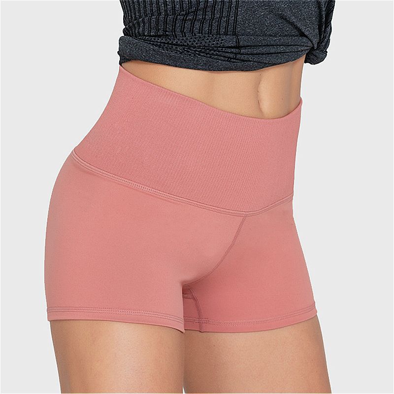 high waisted fitness shorts