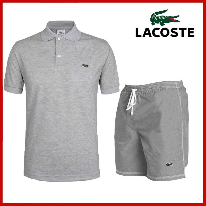 lacoste shorts and shirt set
