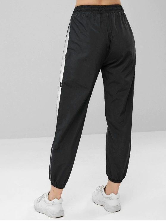 Compra Zada Drawstring Pantalón Jogging Gráfico Negro 2019 Nueva Moda Mujer  Adulta Barato | Entrega Rápida Y Calidad | Es.Dhgate