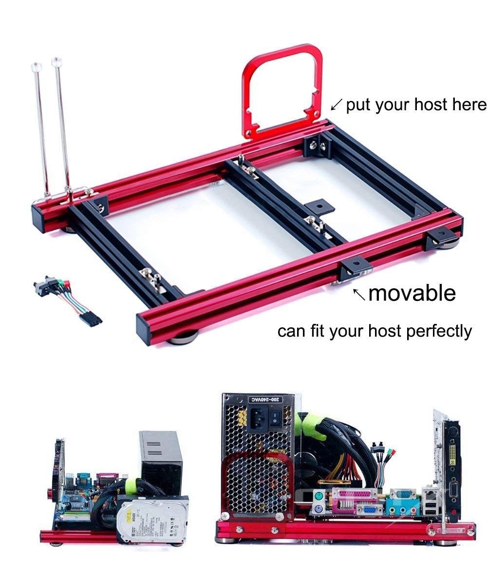 2020 Pc Open Frame Test Bench Computer Overlock Air Case Mini