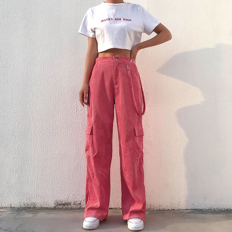 straight leg cargo pants womens
