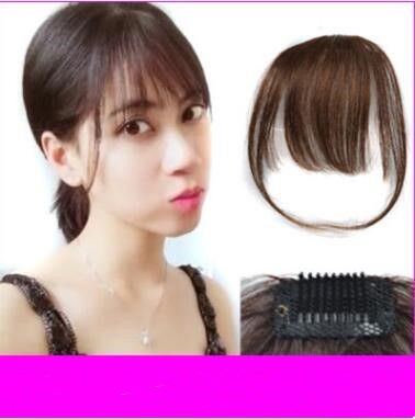 Sara Woman Girls Clip In Shuangbin Hair Bang 100 Human Hair