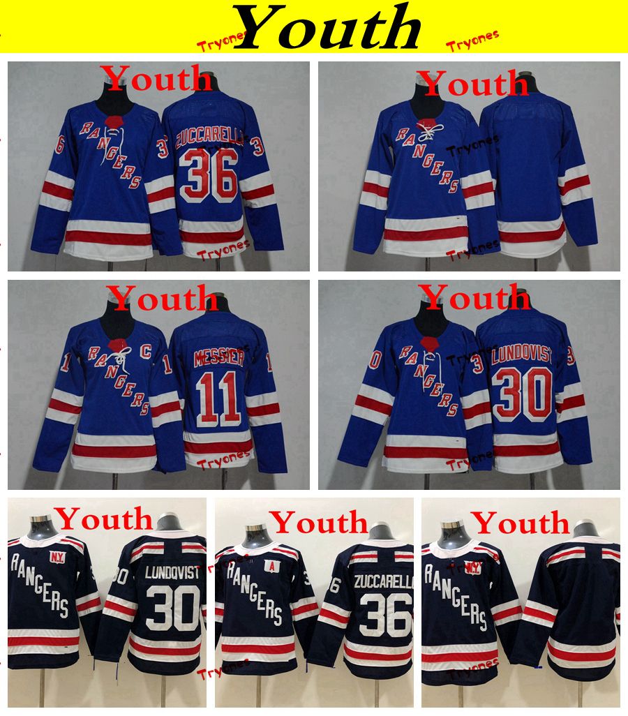 rangers youth hockey jersey