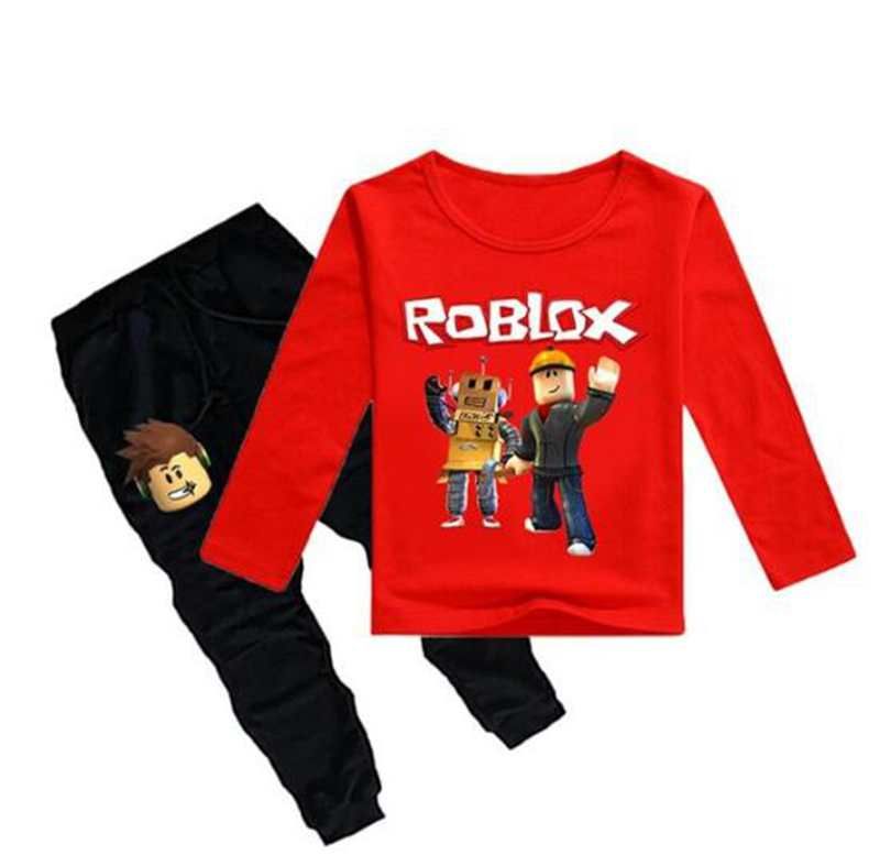 2020 Kids Pajamas Children Sleepwear Baby Underwear Set Boys Girls Roblox Game Sports Suit Cotton Nightwear Tops Pant Leisure From Zlf999 13 67 Dhgate Com - roblox girl pjs