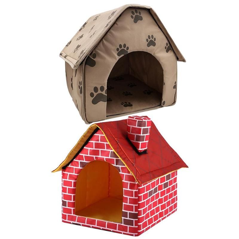2020 Portable Dog House Foldable Winter Warm Pet Bed Nest Tent Cat