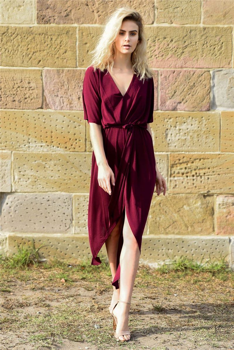 flowy maxi dress with split