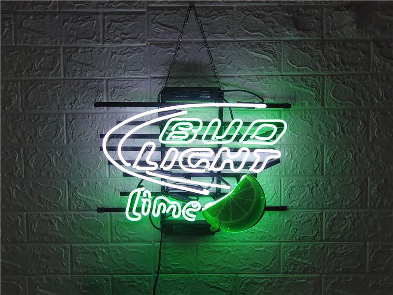 bud light lime neon sign