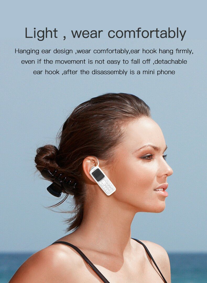 Style Oreille Mini-téléphone Oreillette Bluetooth Composeur Peut