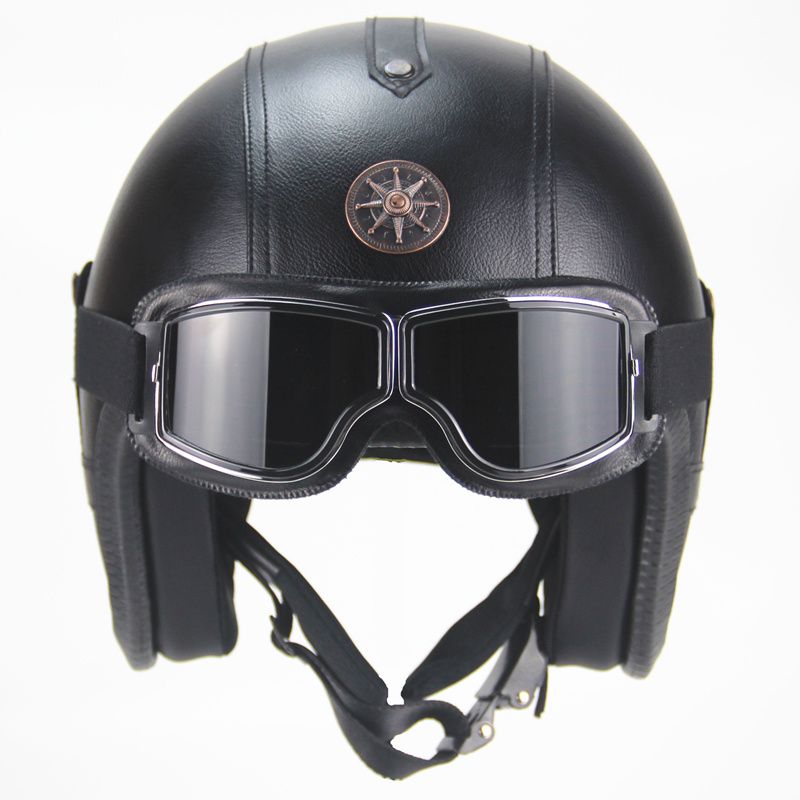 leather bike helmet