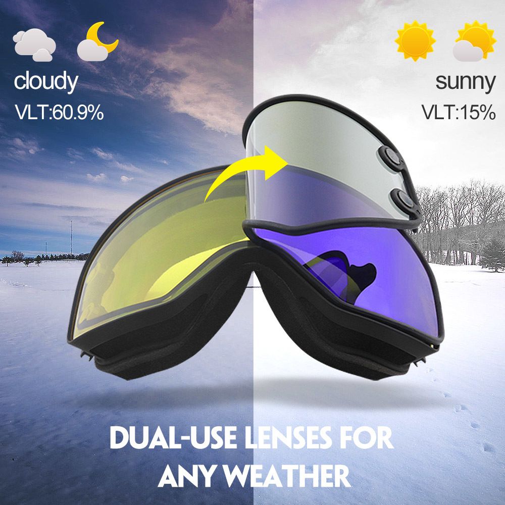 best ski goggles for day and night skiing