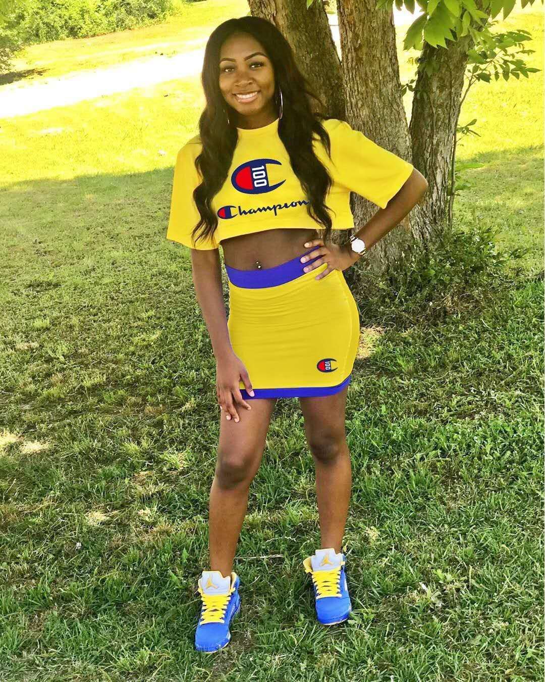 champion 2 piece skirt set