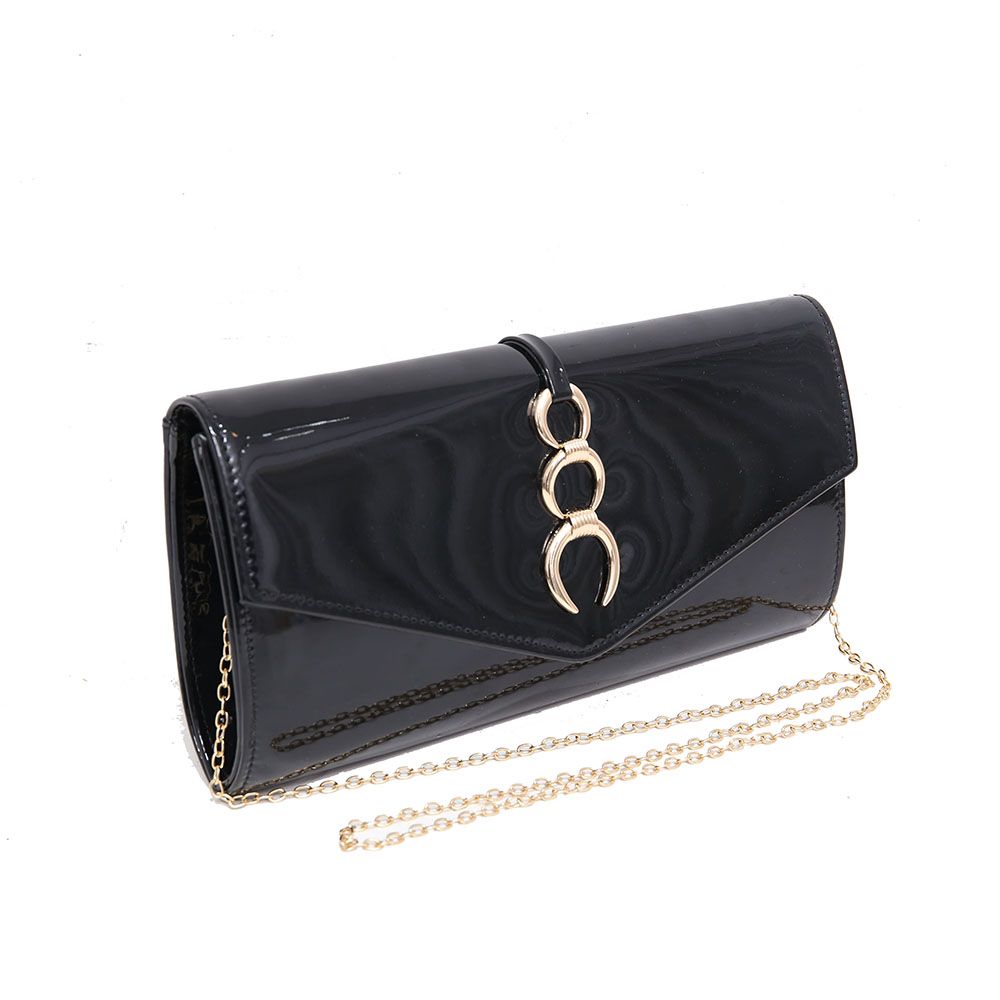 patent leather evening bag
