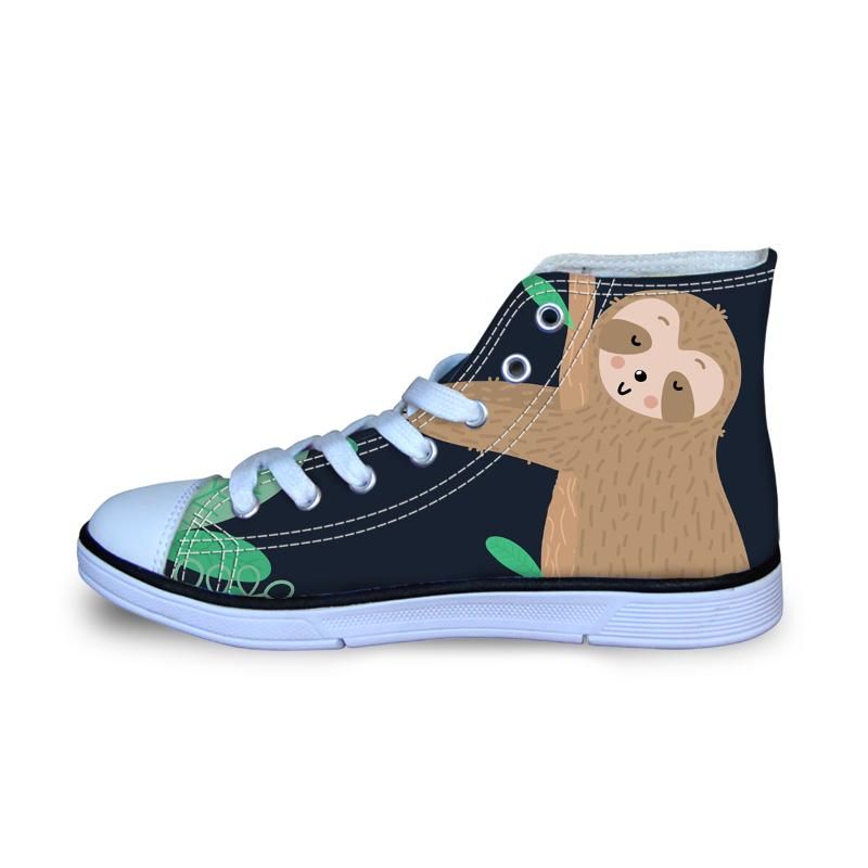 Childrens Flat Shoes Cute Sloth Animal 
