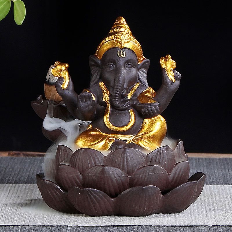 Grosshandel Rauchergefass Keramik Buddhismus Elefant Buddha Lotus Basis Wasserfall Ruckstau Rauchergefass Von Lovelover 9 63 Auf De Dhgate Com Dhgate