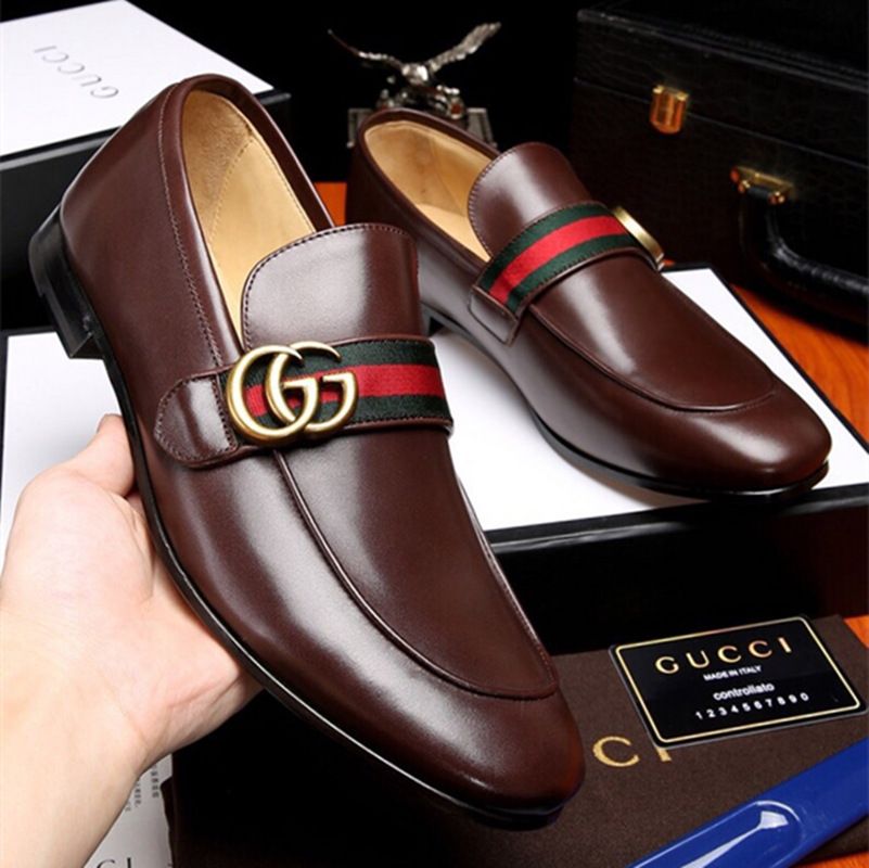 gold spike dress shoes