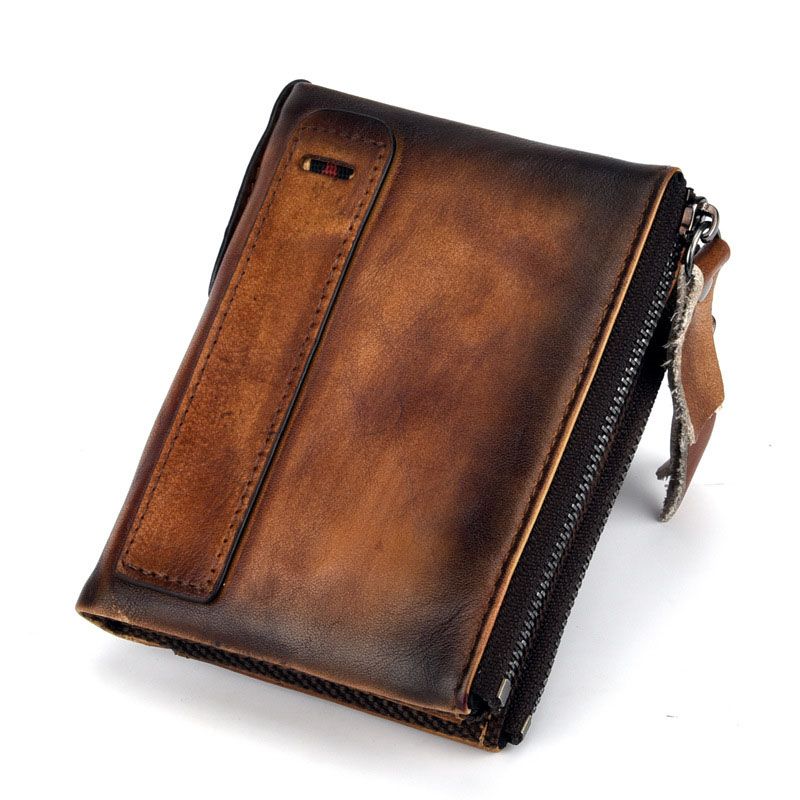 mens large leather wallet