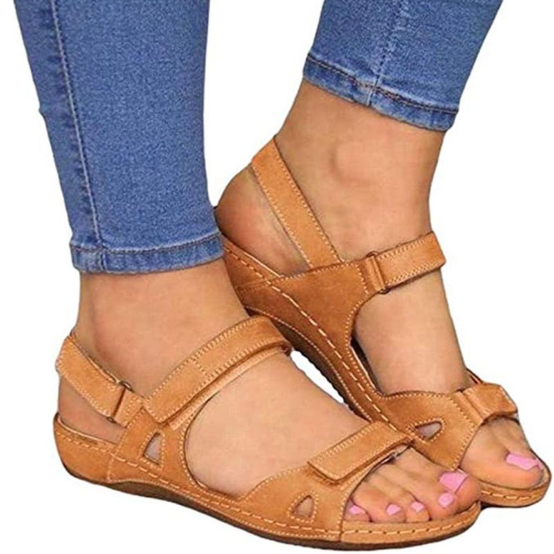 snakeskin flat sandals