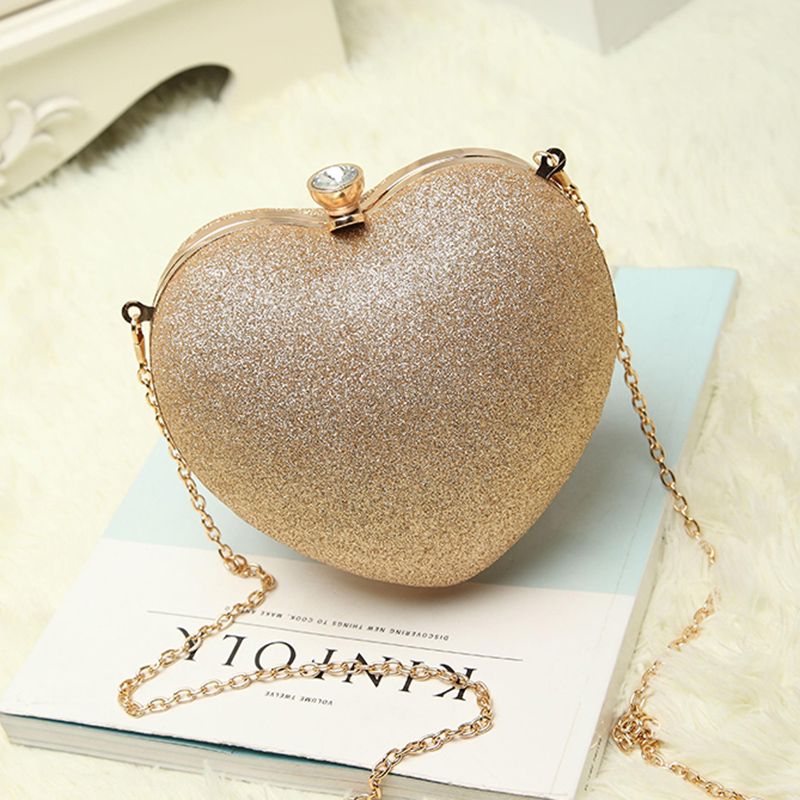 heart shaped clutch bag